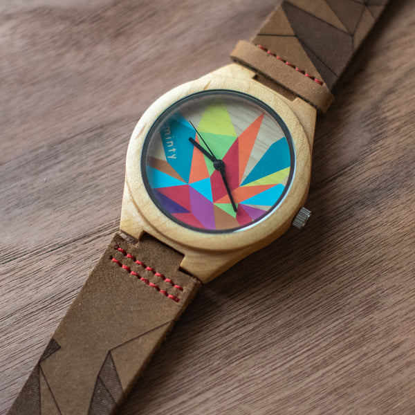 Wood + Leather Designer Watches: Sparks