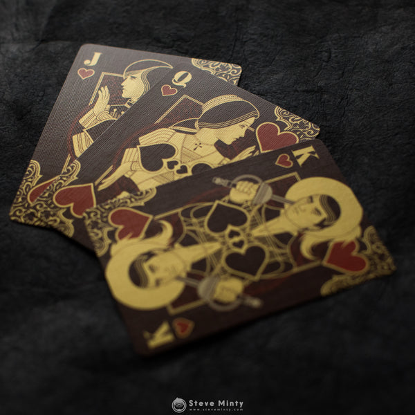 Thorns and Roses Playing Cards: Roses